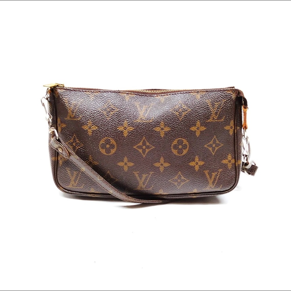 Authentic Louis Vuitton Hand Bag Pochette Accessoires Monogram